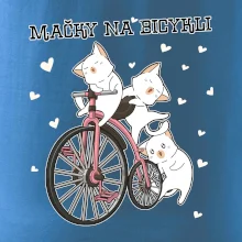 Mačky na bicykli