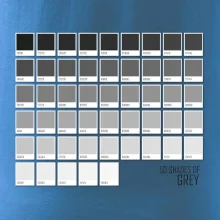 50 farebných odtieňov šedej