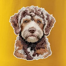 Lagotto romagnolo vyšívaná hlava na prsníku
