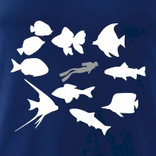 Potápač ryby štvorec