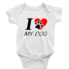 I love my dog - nápis