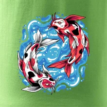 Yin & Yang Koi kapor - červený