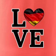 Love Nemecká vlajka Love Nemecká vlajka