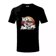 Capybara born be awesome nápis uprostred