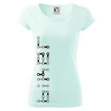 Biker nápis na výšku reťaz