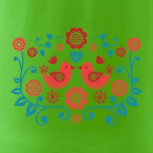 folklór - dva červené vtáčiky