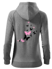 Motýle ružovo čierni