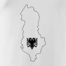 Albánsko obrys mapa Albánsko obrys mapa