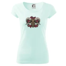 Hlava barana s ružami