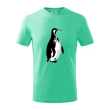 Tučniak čiernobiely z boku