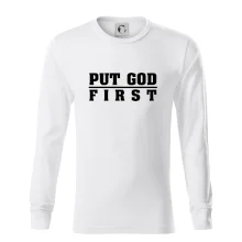 Put God first hrubý nápis Put God first hrubý nápis