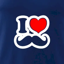 i love mustache - obrys i love mustache - obrys