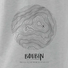 Boubín - vrstevnice v kruhu