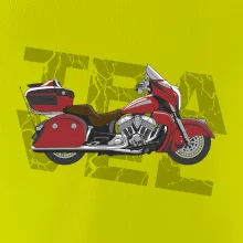 Cestovná motorka Amerika červená