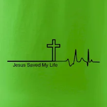 Jesus Saved My Life kríž ekg Jesus Saved My Life kríž ekg