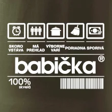 Čiarový kód - babička Čiarový kód - babička