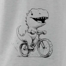 Roztomilý Dinosaurus na bicykli