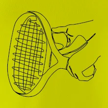 Tenisová raketa jedným ťahom