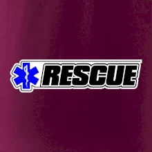 Záchranár rescue kríž modrý