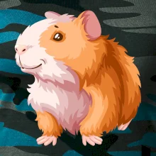 Morča - kreslené, bielo oranžové