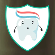 Zúbok na prsníku - zubná pasta