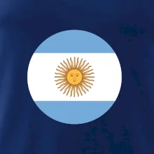 Argentína vlajka guľatá