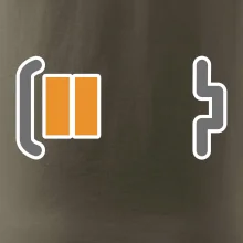 Rodinné tričká - batéria - otecko