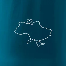 Mapa Ukrajiny - srdce