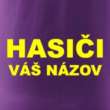 Hasiči - žltý nápis - váš názov zboru