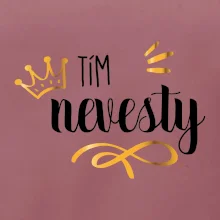 Tím nevesty princezná - zlatá potlač