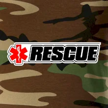 Záchranár rescue kríž červený Záchranár rescue kríž červený