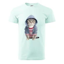 Mačka v pruhovanom triku