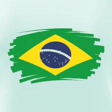 Brazília vlajka štetkou