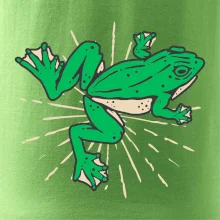 Žaba zelená kreslená