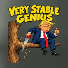 Donald Trump řeže vlastní větev Very stable genius
