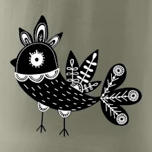 Vtáčik čiernobiely folklór