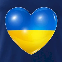 Ukrajina srdce vlajka