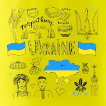 Ukrajina folklór - kreslené obrázky