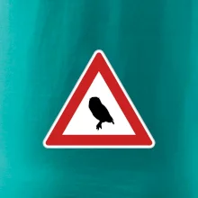 Dopravná značka - Pozor sova Dopravná značka - Pozor sova