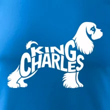 Kavalier king Charles španiel nápis v tele