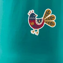 Folklór na prsníku sliepky