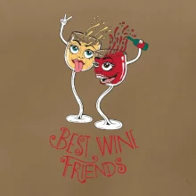 Best wine friends dancing (Pecka design)