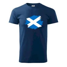 Škótska vlajka kreslená štetcom