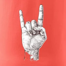 Rocková ruka kreslená Rocková ruka kreslená