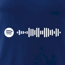 Spotify kód na prsníku