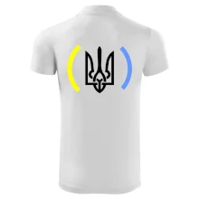 Ukrajina trojzubec s farbami Ukrajina trojzubec s farbami