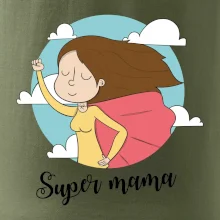 Kreslený obrázok Super mama