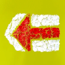 Párová turistická značka  červená Párová turistická značka  červená