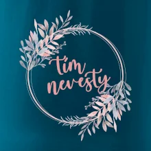 Tím nevesty kvetinový kruh ružový