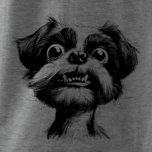 Čiernobiela karikatúra Ši-tzu